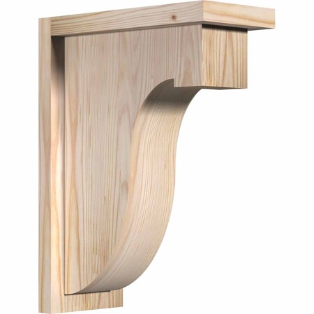 Ekena Millwork Del Monte Smooth Corbel w/Backplate, Douglas Fir, 5 1/2"W x 12"D x 16"H COR06X12X16DEL01SDF